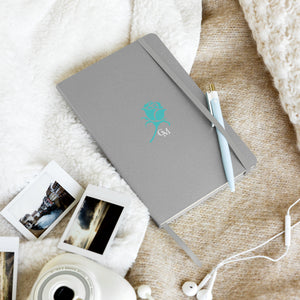 CM Turquoise Rose Hardcover bound journal/notebook