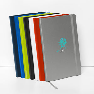 CM Turquoise Rose Hardcover bound journal/notebook