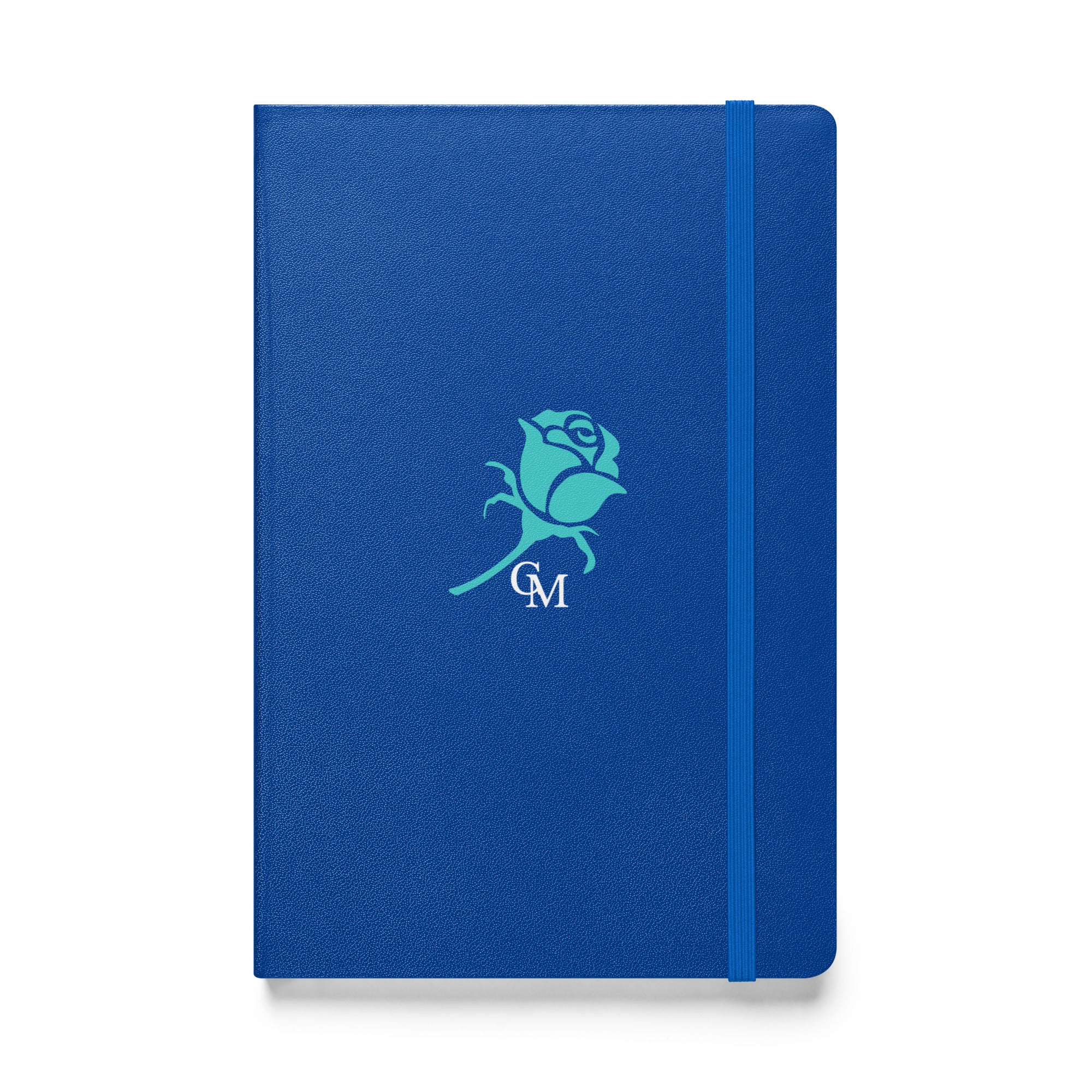 CM Turquoise Rose Hardcover bound journal/notebook