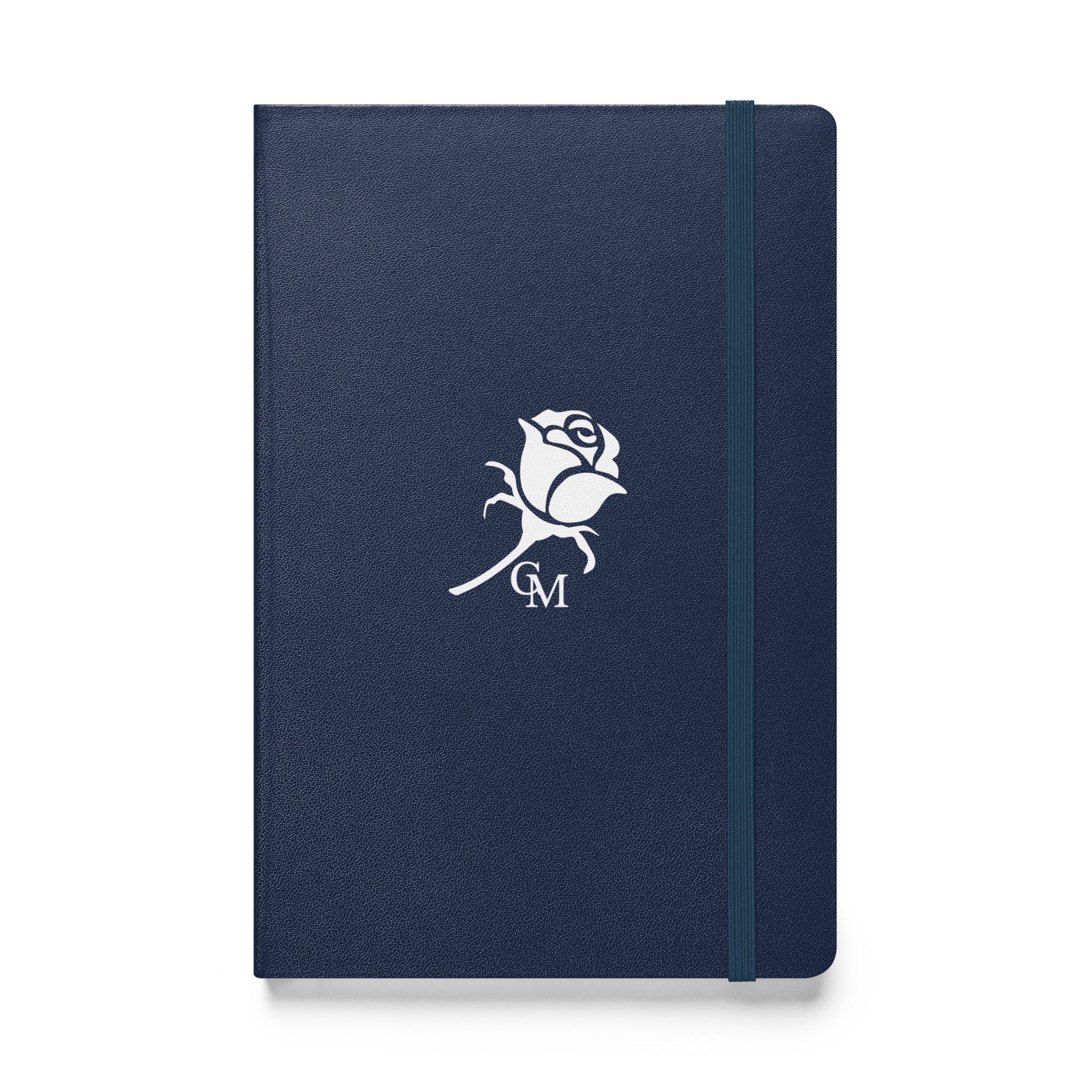 CM White Rose Hardcover bound journal/notebook