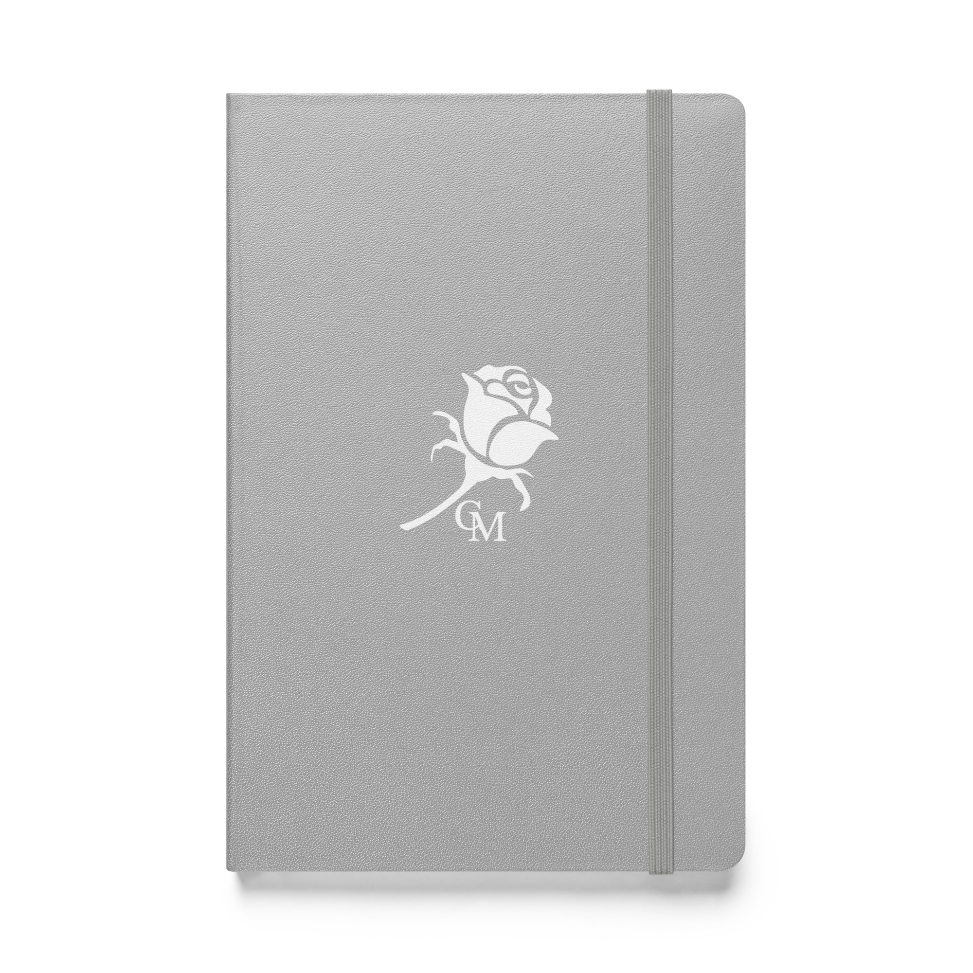 CM White Rose Hardcover bound journal/notebook