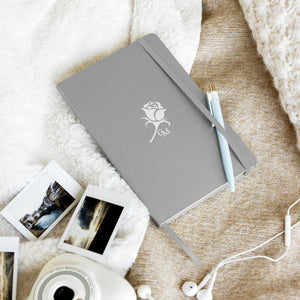 CM White Rose Hardcover bound journal/notebook