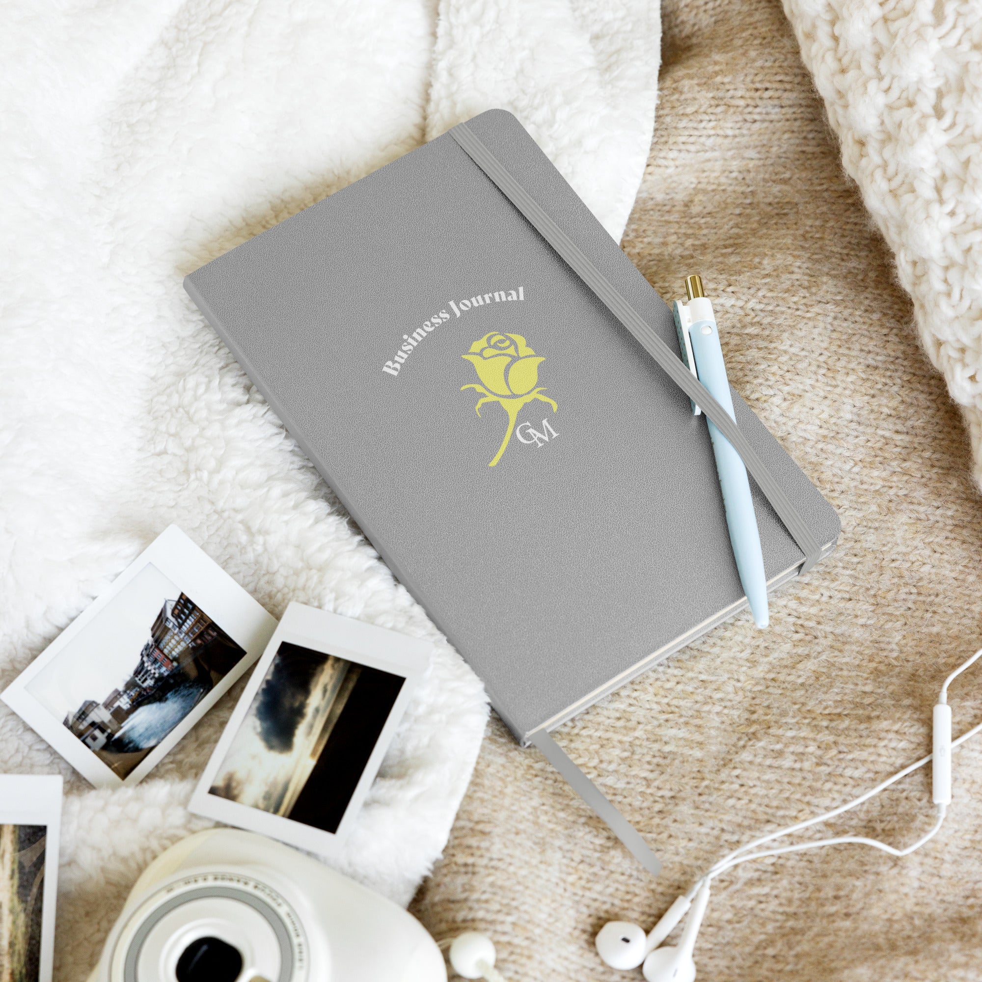 CM YELLOW ROSE HARDCOVER BOUND BUSINESS JOURNAL/NOTEBOOK