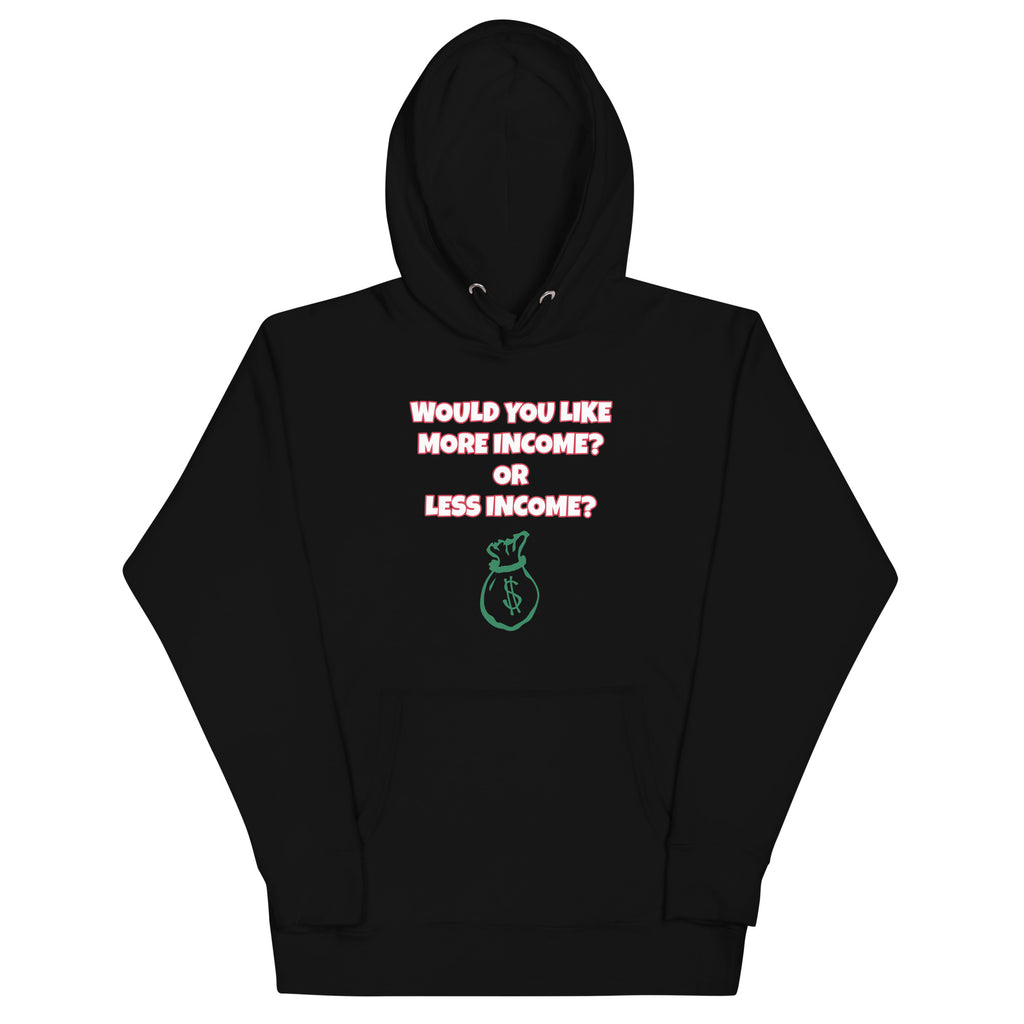 More Income or Less Income Unisex Hoodie