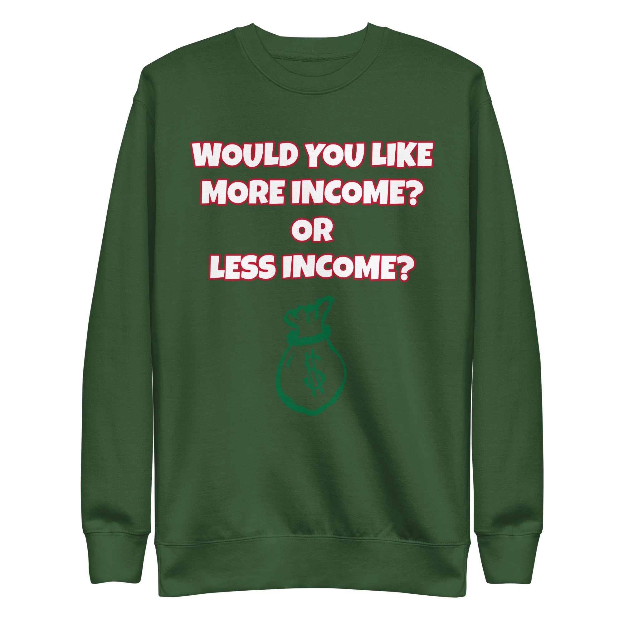 More Income or Less Income Unisex Sweatshirt