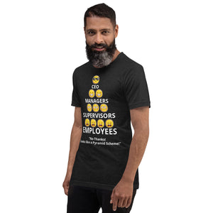Looks Like A Pyramid Scheme Unisex T-Shirt (Front Print)