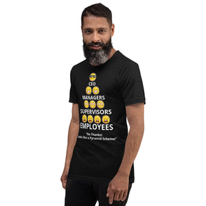 Looks Like A Pyramid Scheme Unisex T-Shirt (Front Print)