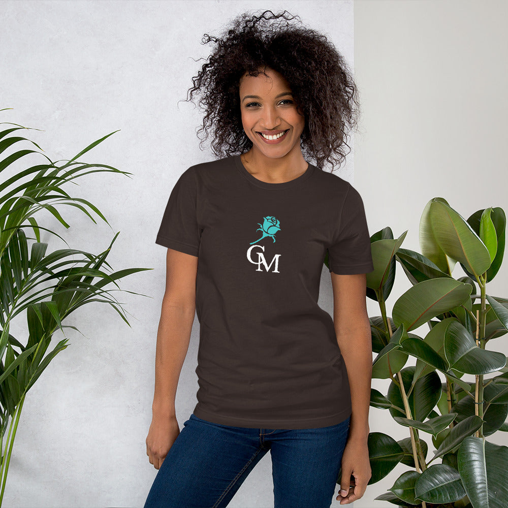 CM Turquoise Rose Unisex t-shirt