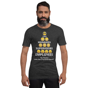 Looks Like A Pyramid Scheme Unisex T-Shirt (Front Print)