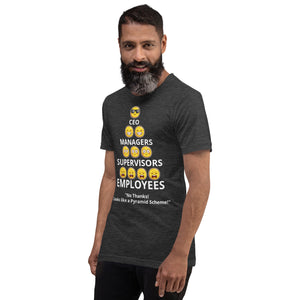 Looks Like A Pyramid Scheme Unisex T-Shirt (Front Print)