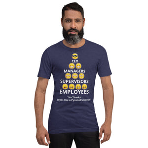 Looks Like A Pyramid Scheme Unisex T-Shirt (Front Print)