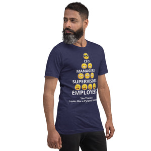 Looks Like A Pyramid Scheme Unisex T-Shirt (Front Print)