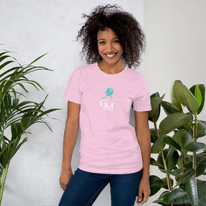 CM Turquoise Rose Unisex t-shirt