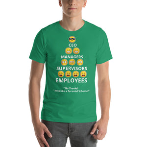 Looks Like A Pyramid Scheme Unisex T-Shirt (Front and Back Print)
