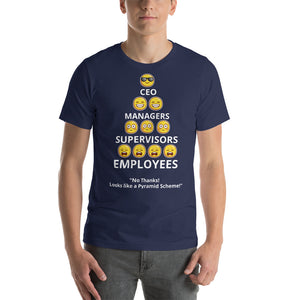 Looks Like A Pyramid Scheme Unisex T-Shirt (Front and Back Print)