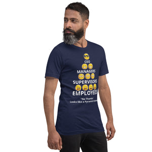 Looks Like A Pyramid Scheme Unisex T-Shirt (Front Print)