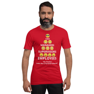 Looks Like A Pyramid Scheme Unisex T-Shirt (Front Print)