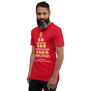 Looks Like A Pyramid Scheme Unisex T-Shirt (Front Print)