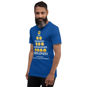 Looks Like A Pyramid Scheme Unisex T-Shirt (Front Print)