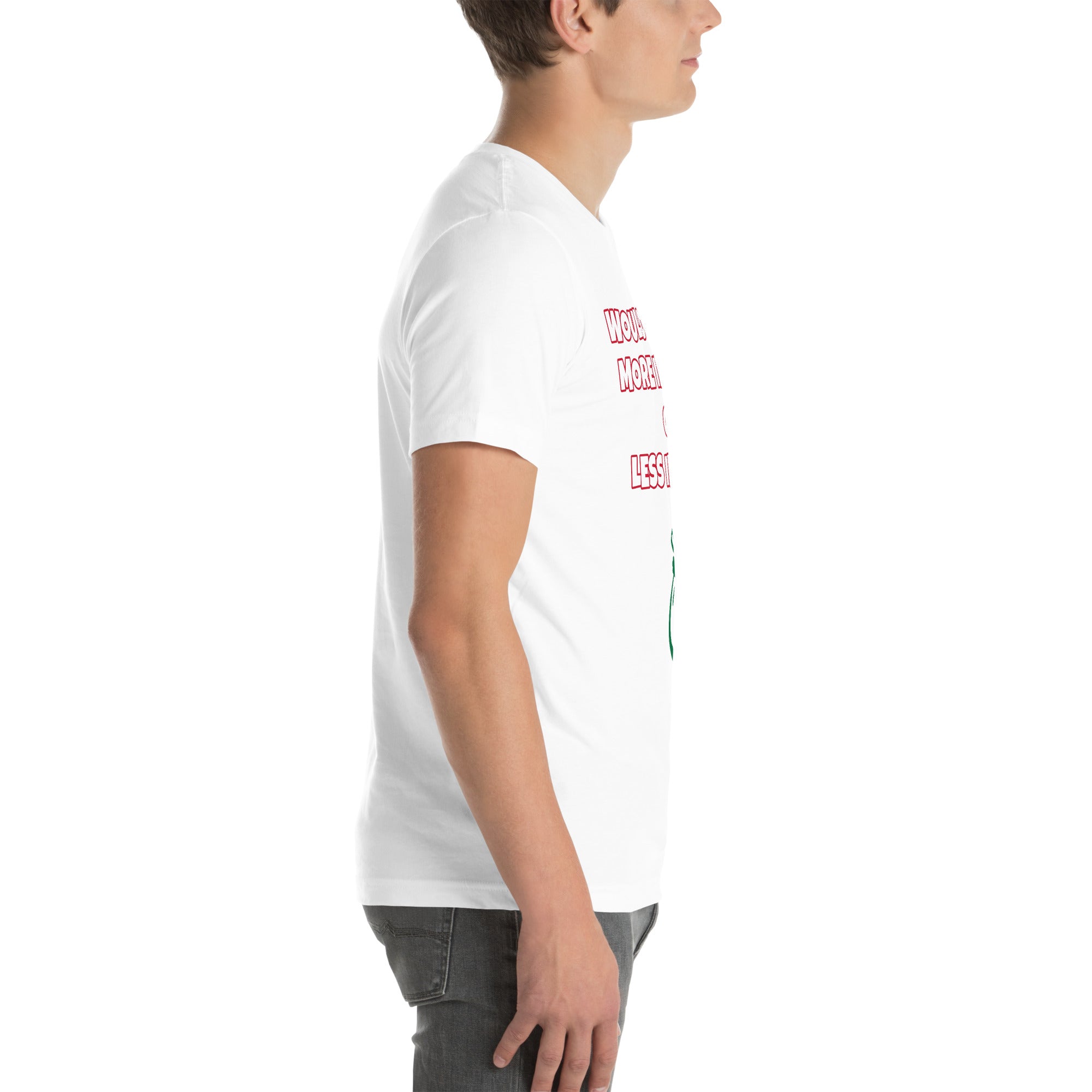 More Income or Less Income Unisex Crew Neck T-Shirt