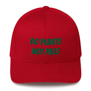 Do Plants Not Pills Structured Twill Cap (Green Letters)
