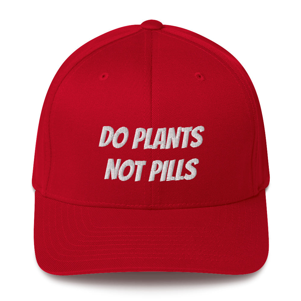 Do Plants Not Pills Structured Twill Cap (White Letters)