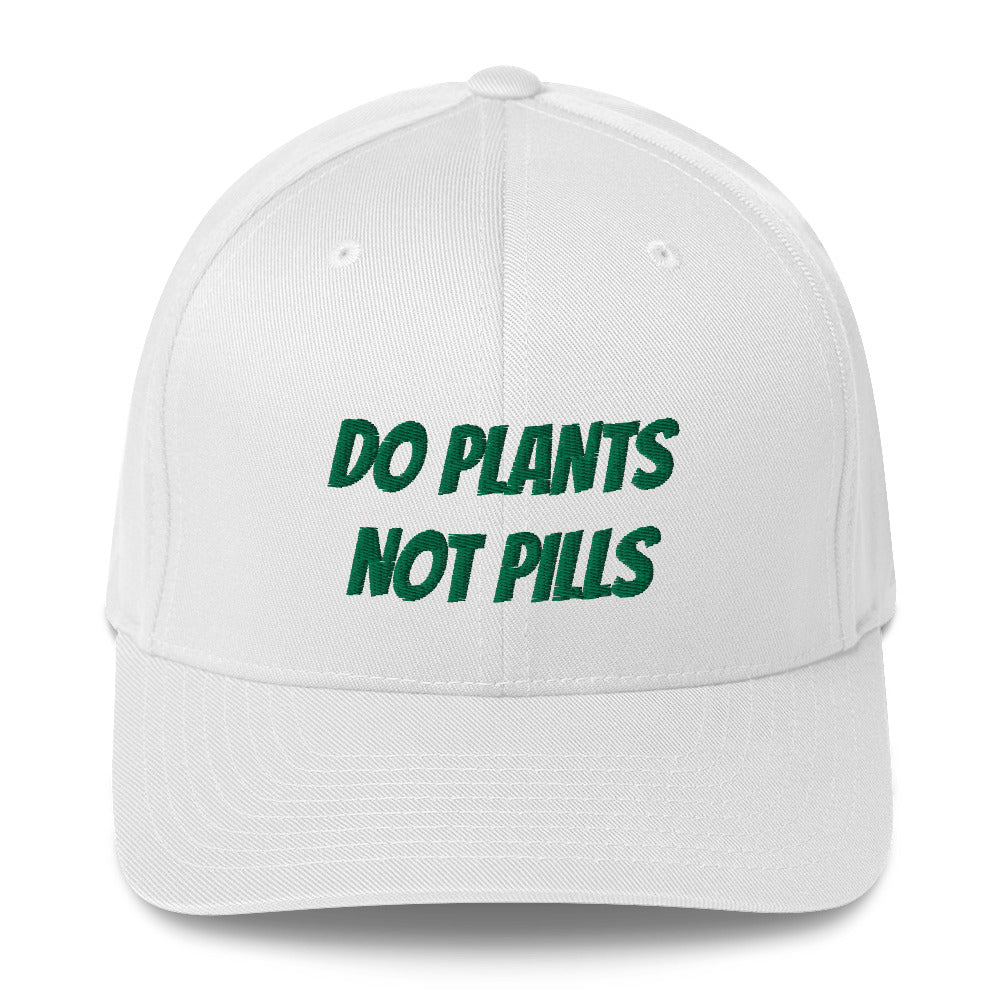 Do Plants Not Pills Structured Twill Cap (Green Letters)
