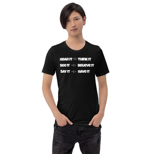 Hear It, See It, Say It Short-Sleeve Unisex T-Shirt