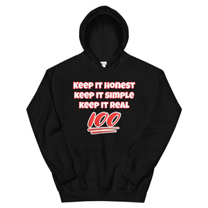 Keep It Honest Keep It Simple Keep It Real Short-Sleeve Unisex Hoodie