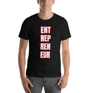 Entrepreneur Vertical Short-Sleeve Unisex T-Shirt (Various colors)