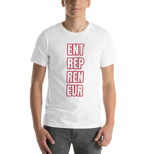 Entrepreneur Vertical Short-Sleeve Unisex T-Shirt (Various colors)