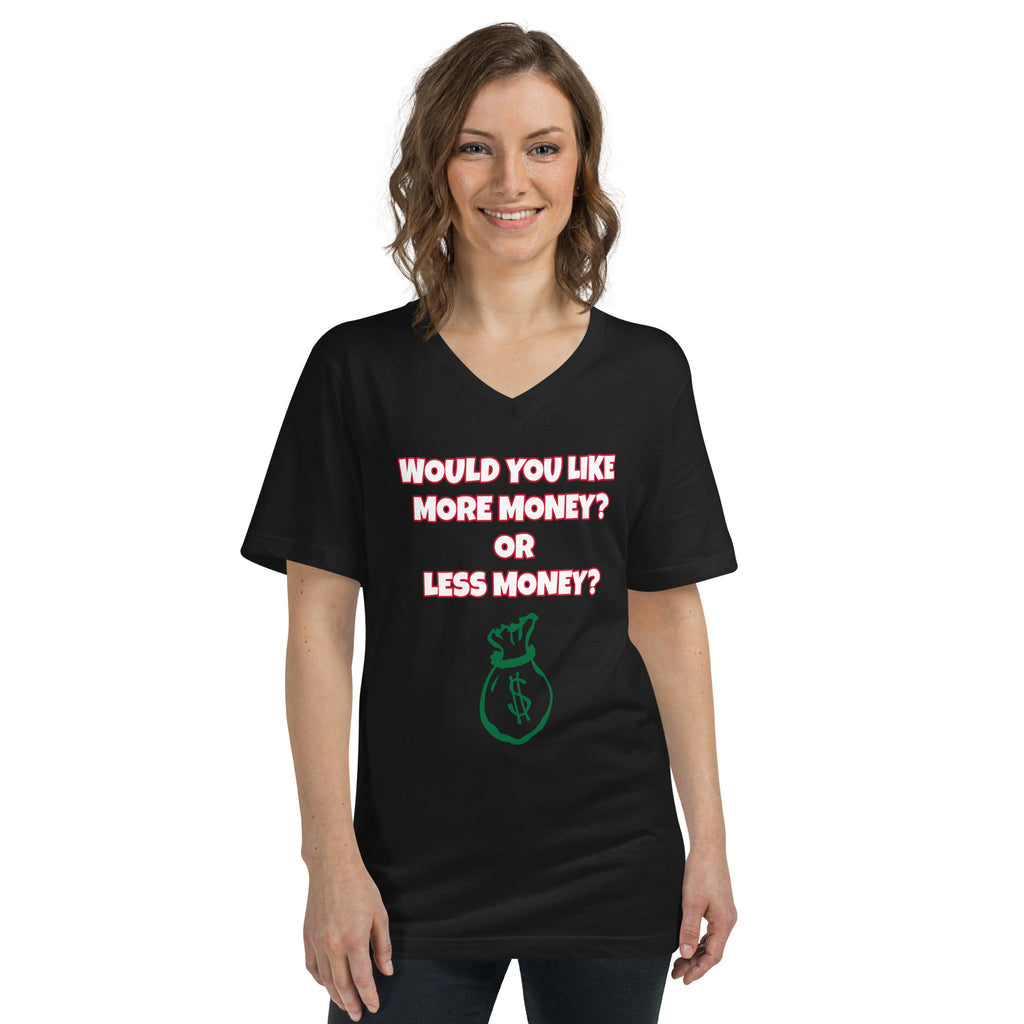 Unisex Short Sleeve V-Neck T-Shirt