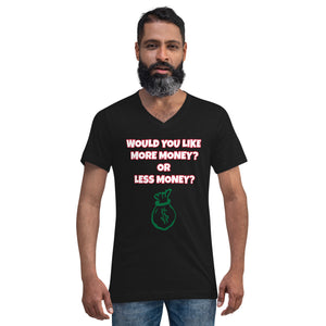 Unisex Short Sleeve V-Neck T-Shirt
